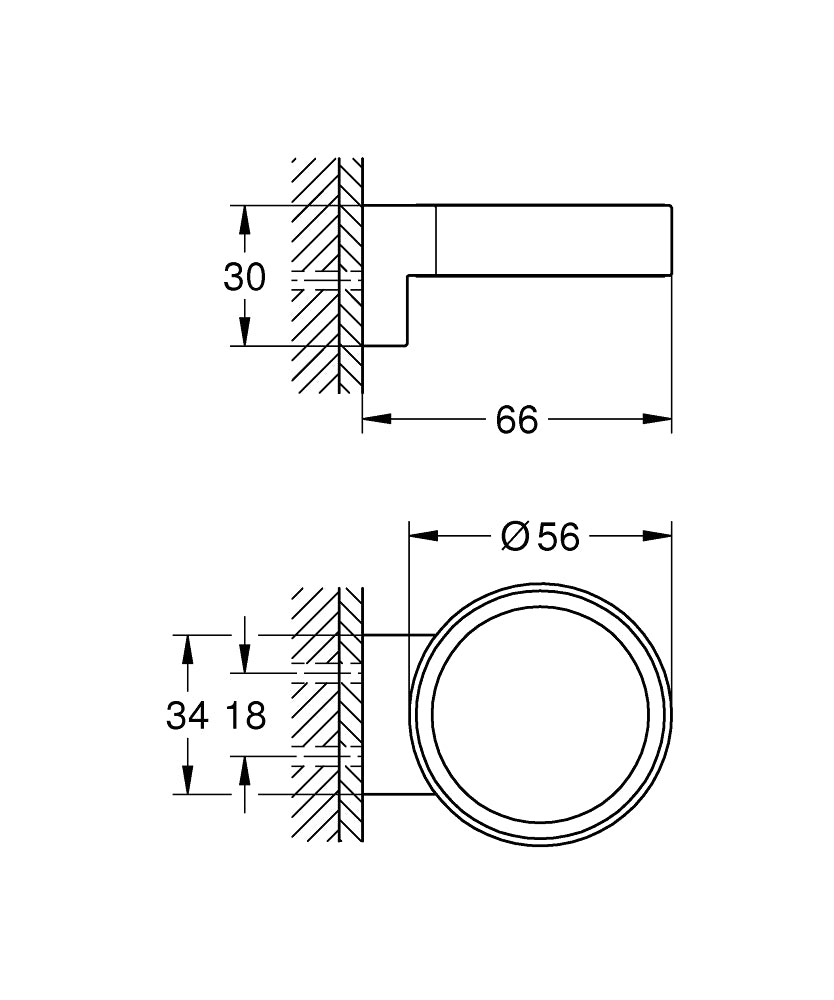 Grohe Selection Halter 41027 für Glas oder Seifenspender (warm sunset gebürstet)