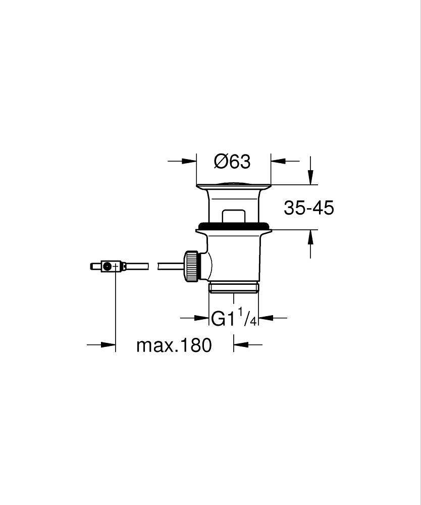 GROHE Ablaufgarnitur 28910 1 1/4" für Waschtisch (chrom)