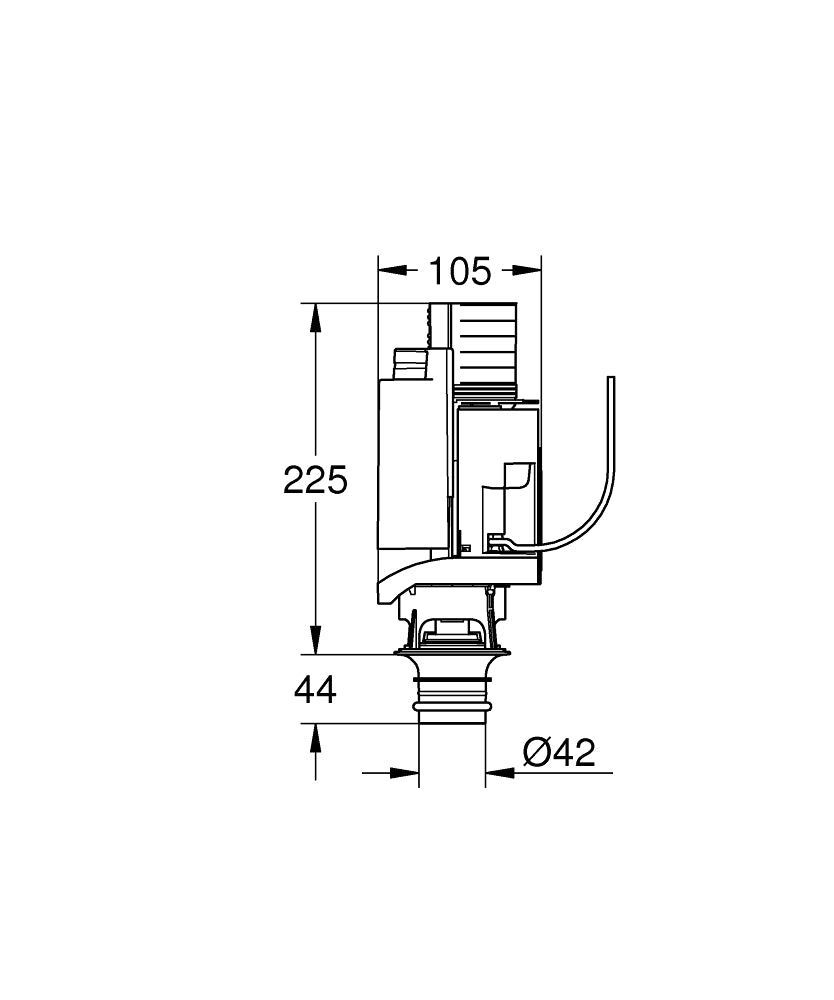 GROHE Ablaufventil AV1 42314, komplett