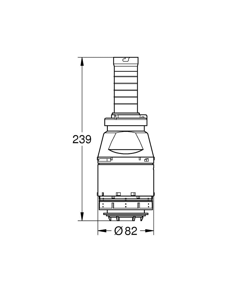 Grohe Servo-Ablaufventil 42690 unterbrechbar