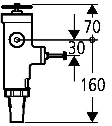 Grohe WC-Druckspüler 43997, 3/4", Austauscharmatur für Wandeinbau, Niederdruck