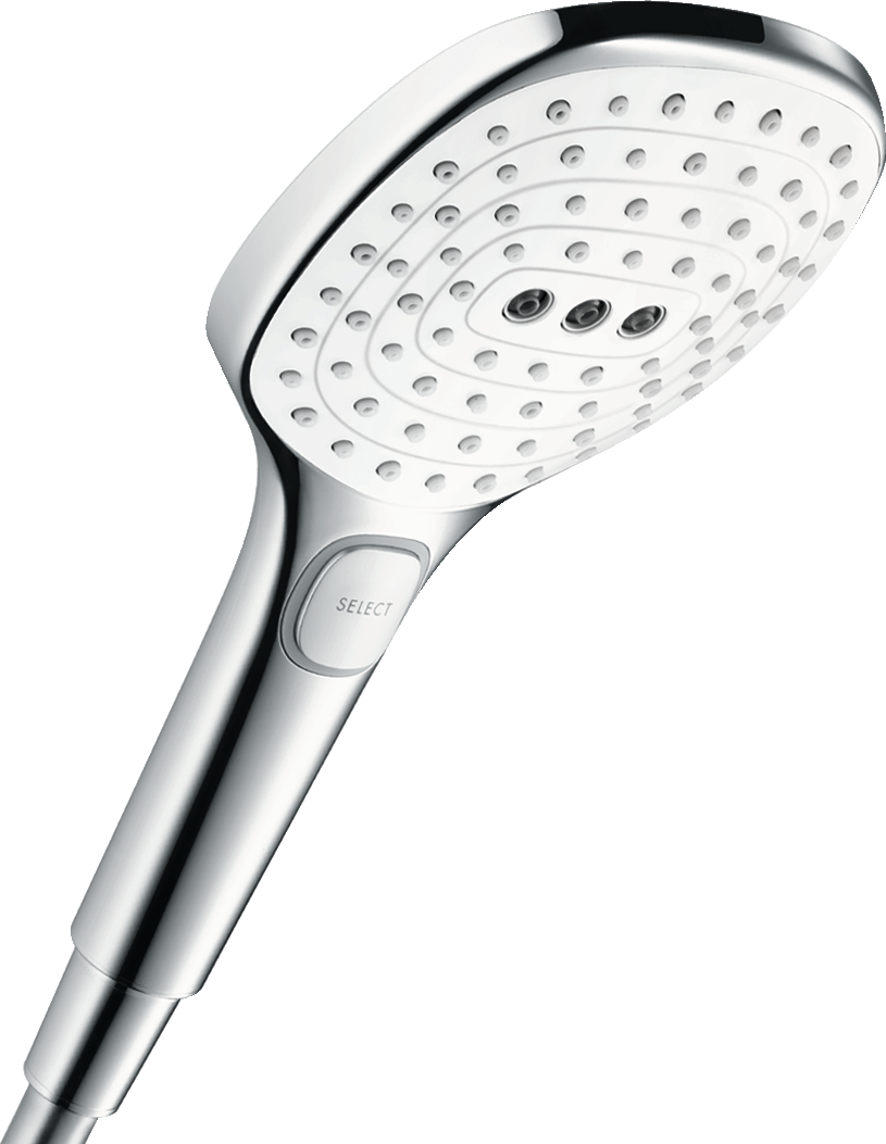 Hansgrohe Raindance Select E 120 Handbrause, 14,4 l/min (weiß/chrom)
