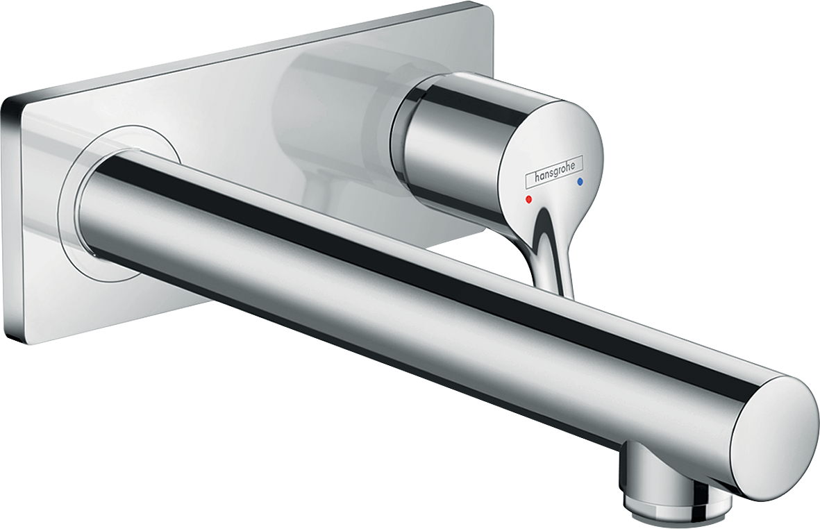 Hansgrohe Talis S 2-Loch-Waschtischmischer Unterputz, Fertigset, Ausladung 225 mm (chrom)