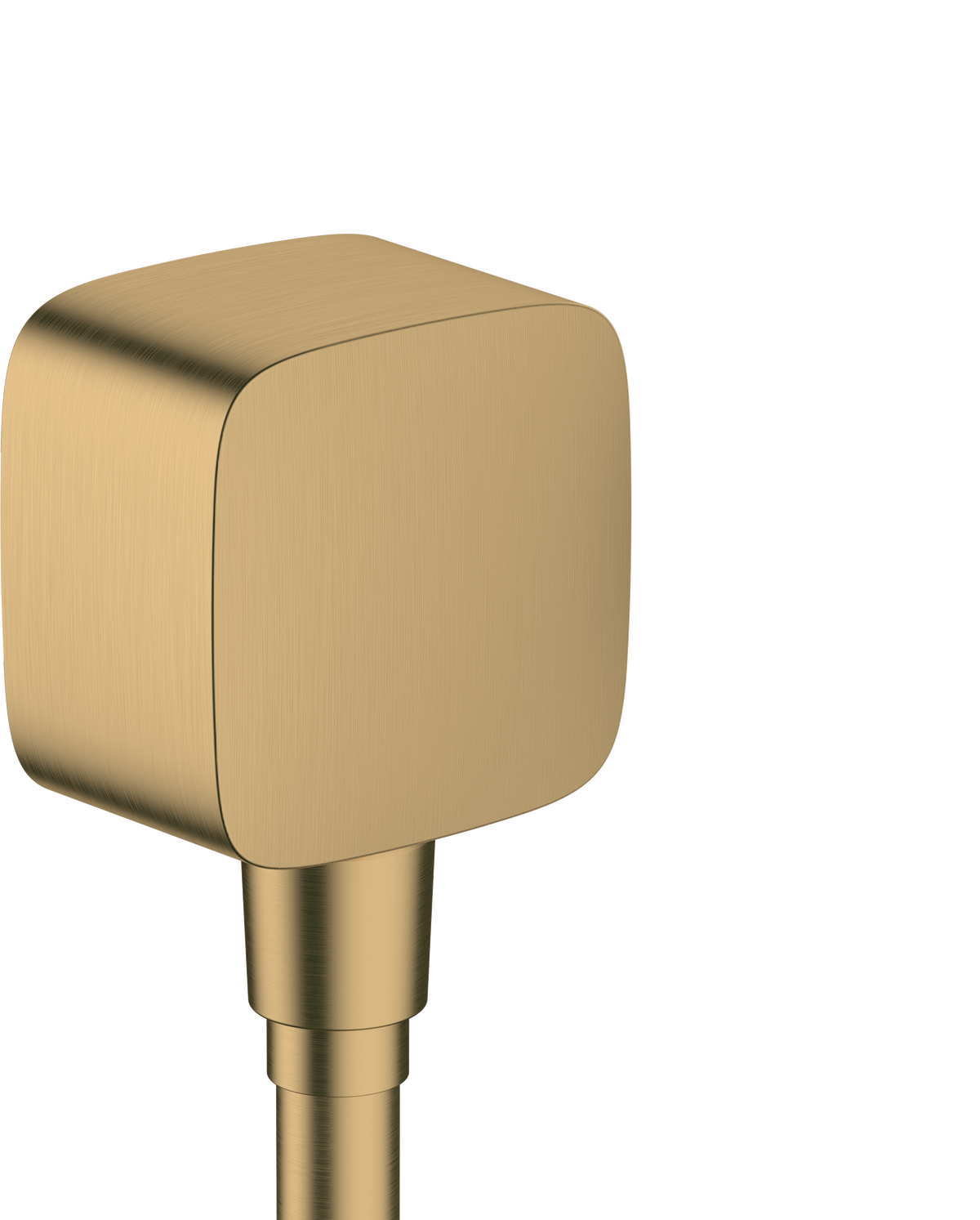 hansgrohe Fixfit E Schlauchanschluss DN15 mit Rückflussverhinderer (Brushed Bronze)
