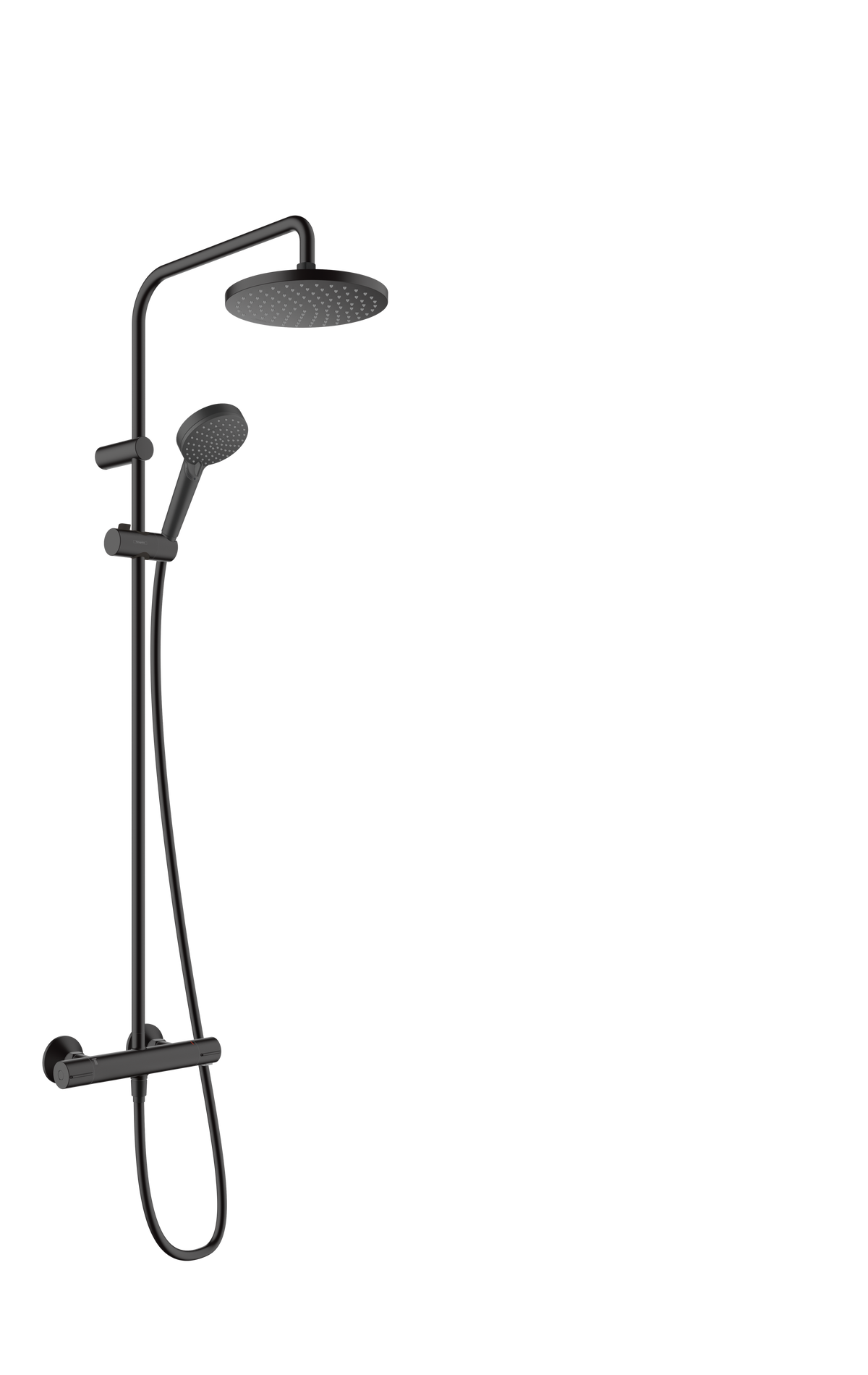 Hansgrohe Vernis Blend Showerpipe 200 1jet EcoSmart mit Brausethermostat (mattschwarz)