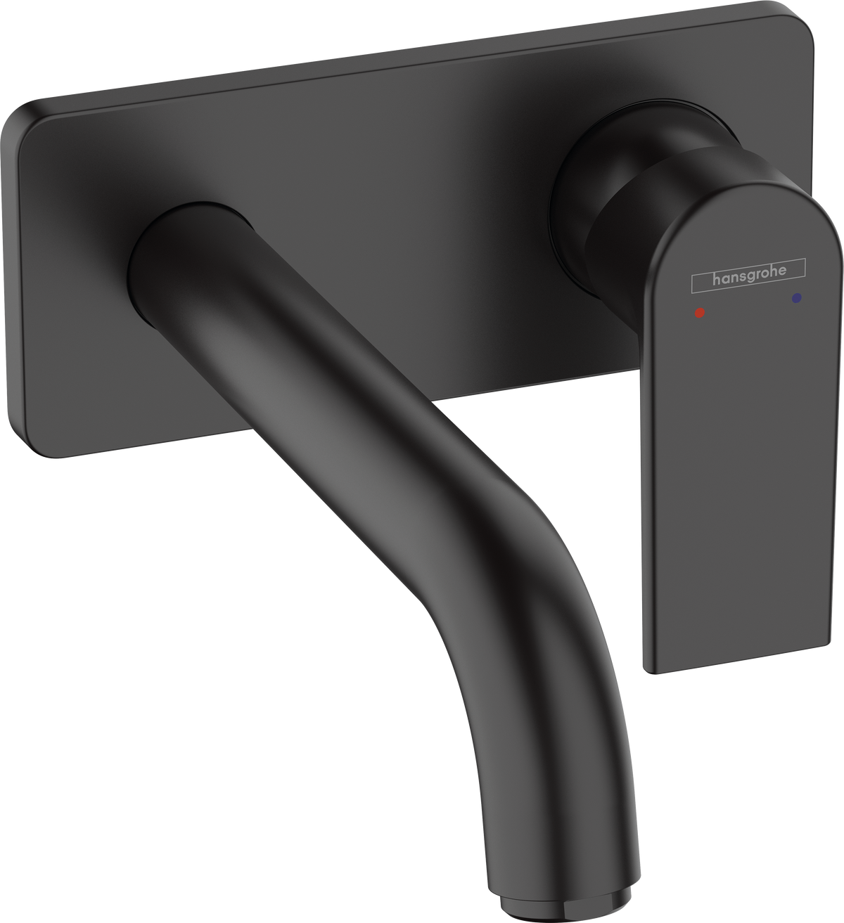 Hansgrohe Vernis Shape 2-Loch-Waschtischmischer Unterputz, Fertigset, Ausladung 207 mm (mattschwarz)