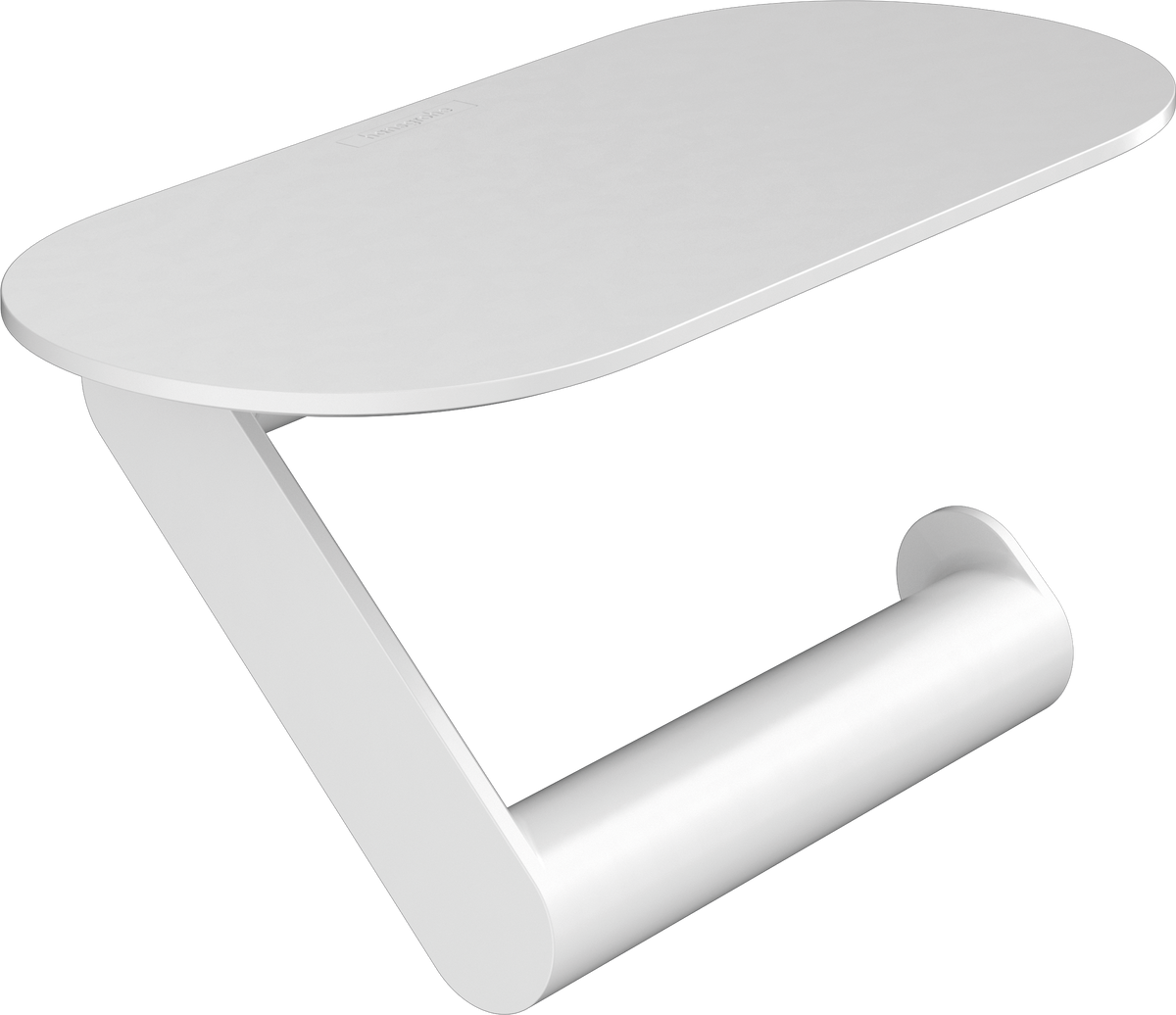 hansgrohe WallStoris Papierrollenhalter mit Ablage (mattweiß)