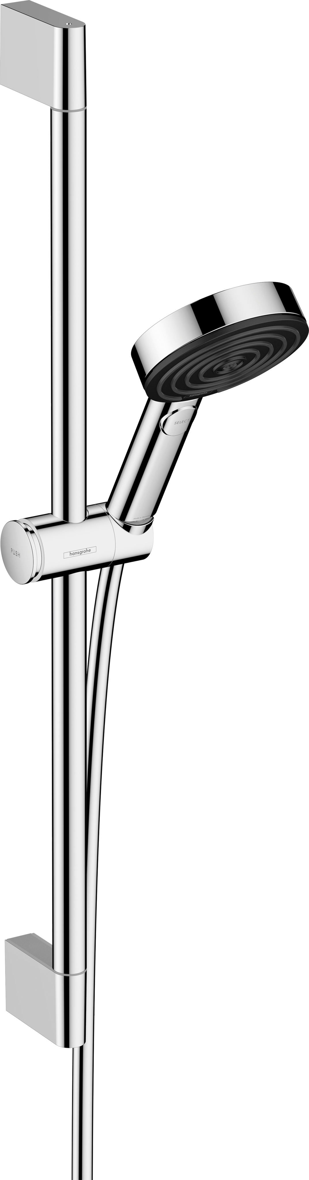 Hansgrohe Pulsify Select S 105 3jet Relaxation EcoSmart Brauseset, Brausestange 669 mm (chrom)