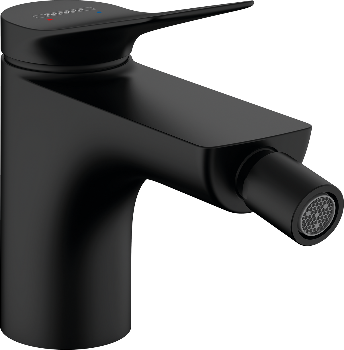 Hansgrohe Vivenis Bidetmischer mit Zugstangen-Ablaufgarnitur (mattschwarz)