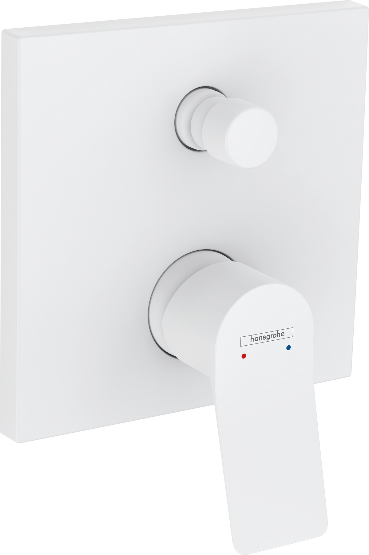 Hansgrohe Vivenis Wannenmischer Unterputz, Fertigset für 2 Verbraucher mit Sicherungskombination (mattweiß)