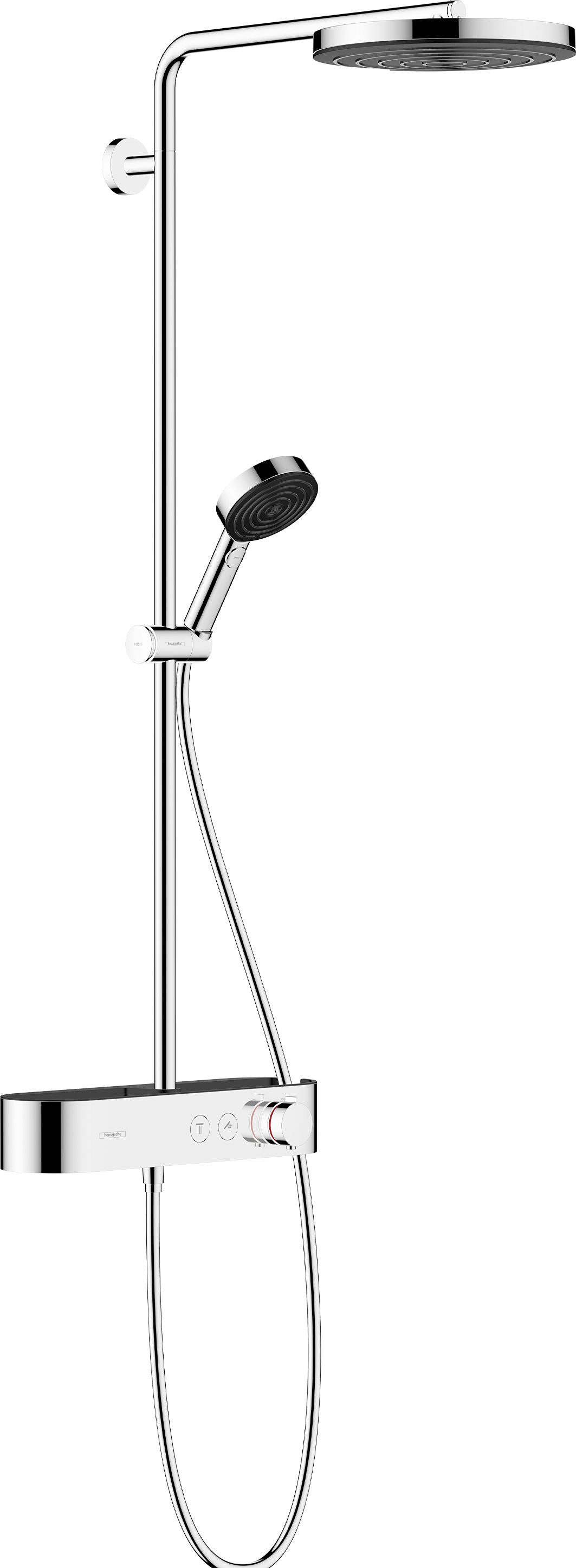 Hansgrohe Pulsify S Showerpipe 260 1jet EcoSmart mit Brausethermostat ShowerTablet Select 400 (chrom)