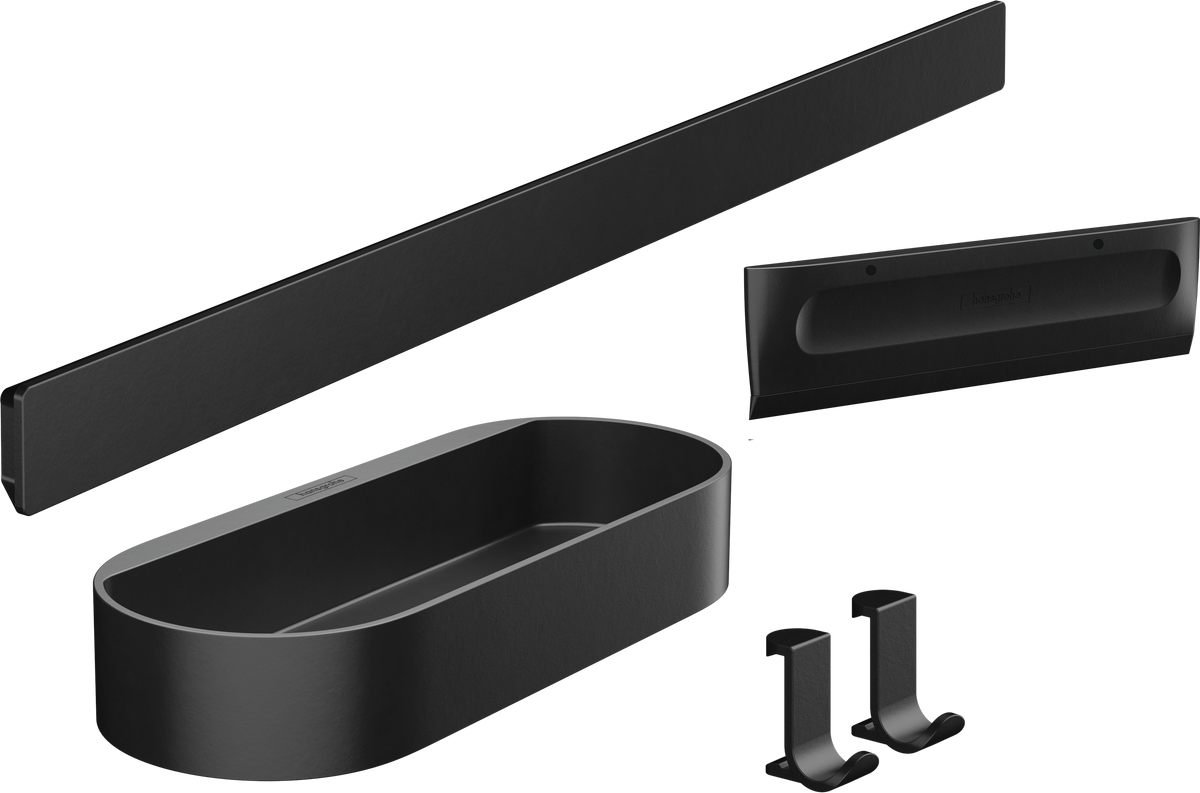 hansgrohe WallStoris Duschset (mattschwarz)
