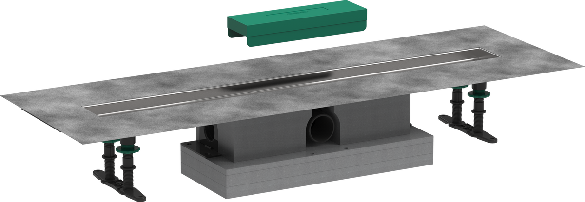 Hansgrohe uBox universal Komplettset für Standardinstallation, 800 mm, für RainDrain Rock und RainDrain Match