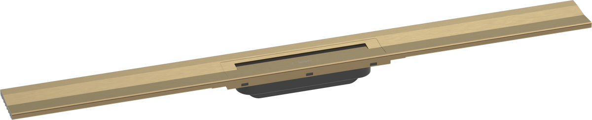 Hansgrohe RainDrain Flex Duschrinne 900 mm, vor Ort kürzbar, für Wandmontage (brushed bronze)