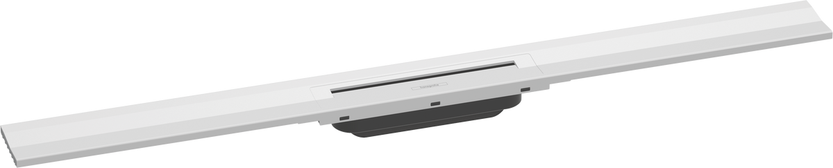 Hansgrohe RainDrain Flex Duschrinne 900 mm, vor Ort kürzbar, für Wandmontage (mattweiß)