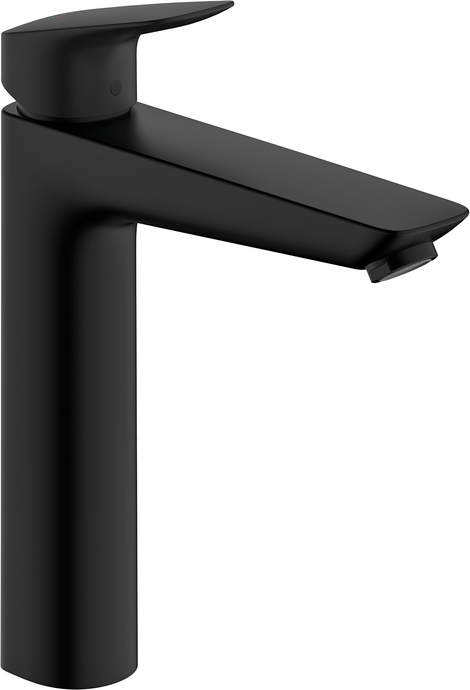 Hansgrohe Logis Waschtischmischer 190 mit Zugstangen-Ablaufgarnitur (mattschwarz)