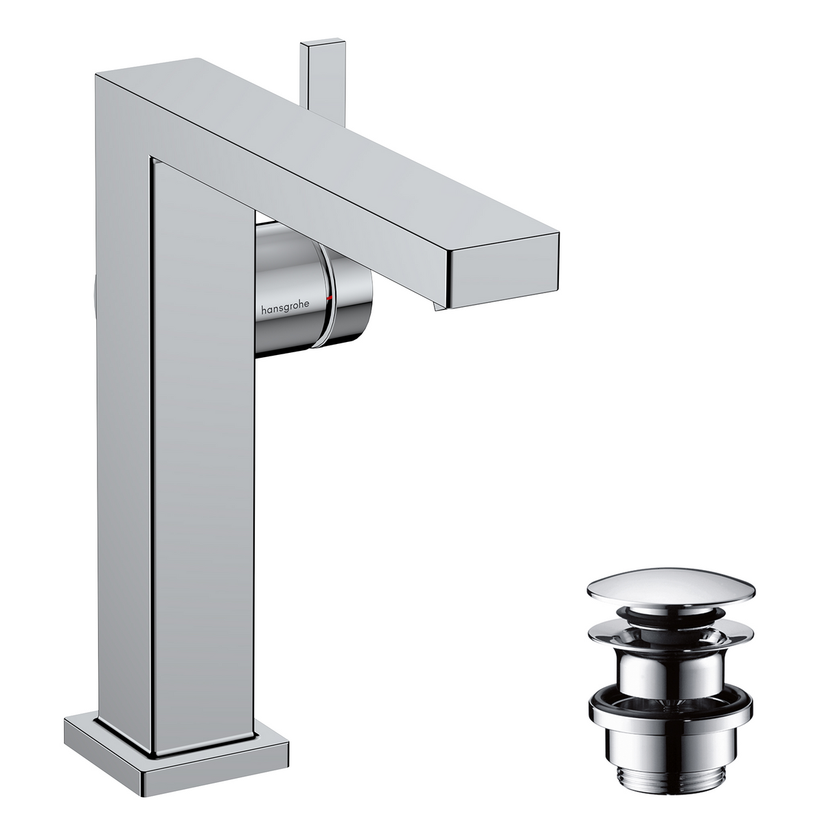 Hansgrohe Tecturis E Waschtischmischer 150 Fine CoolStart EcoSmart+ mit Push-Open Ablaufgarnitur (chrom)