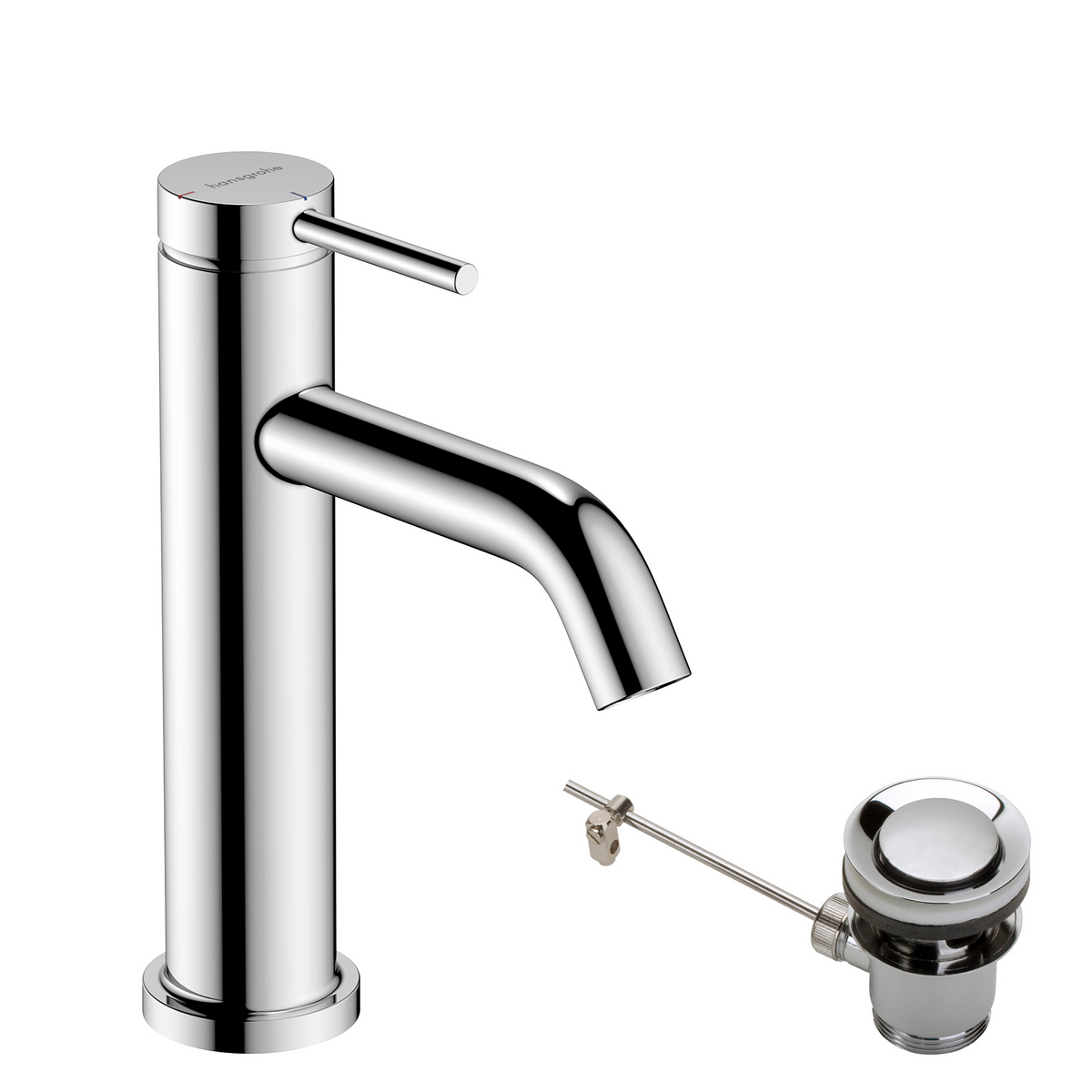 Hansgrohe Tecturis S Waschtischmischer 110 CoolStart EcoSmart+ mit Zugstangen-Ablaufgarnitur (chrom)