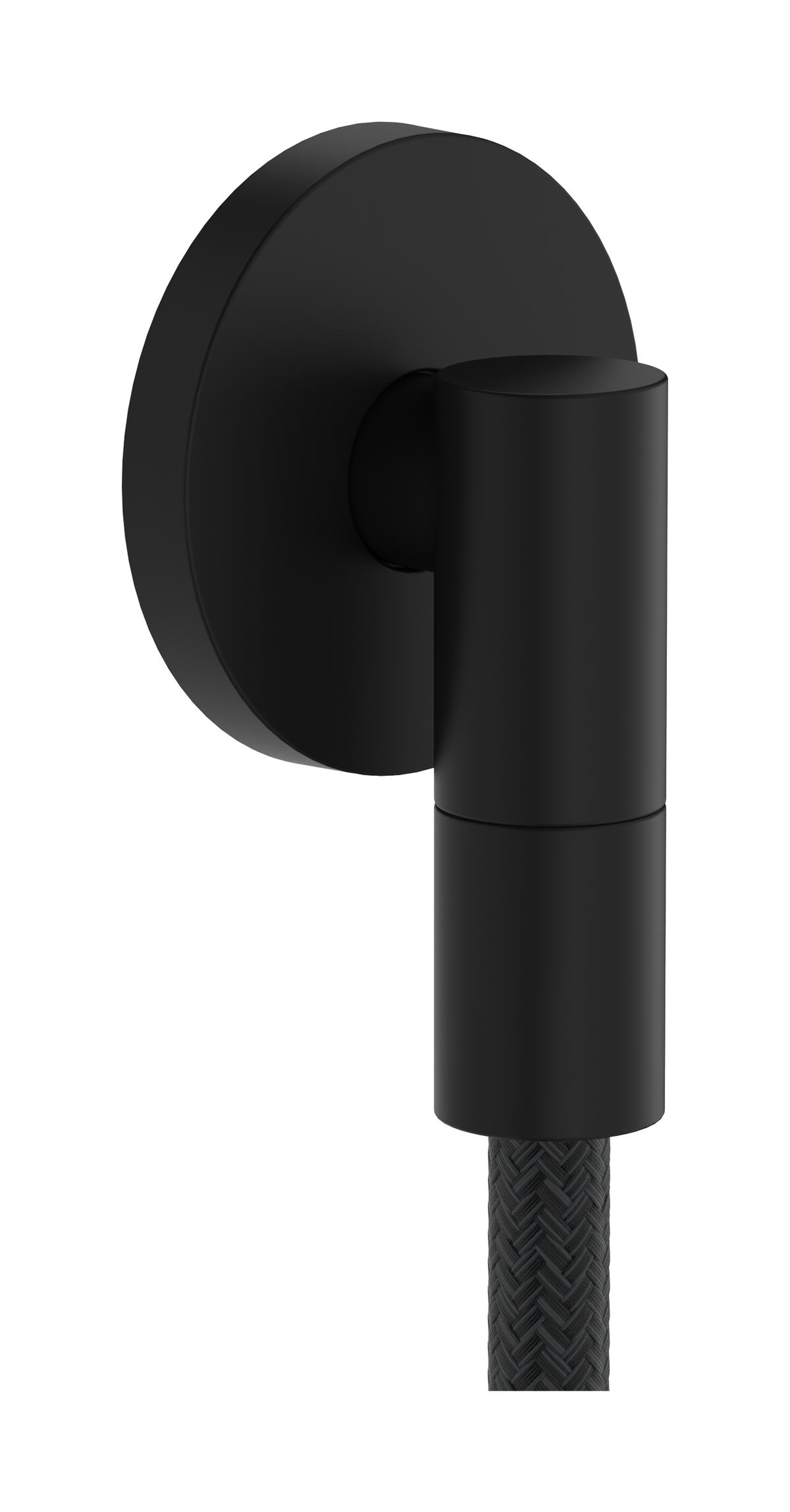 hansgrohe FixFit Fine S Wandanschluss mit Rückflussverhinderer (mattschwarz)