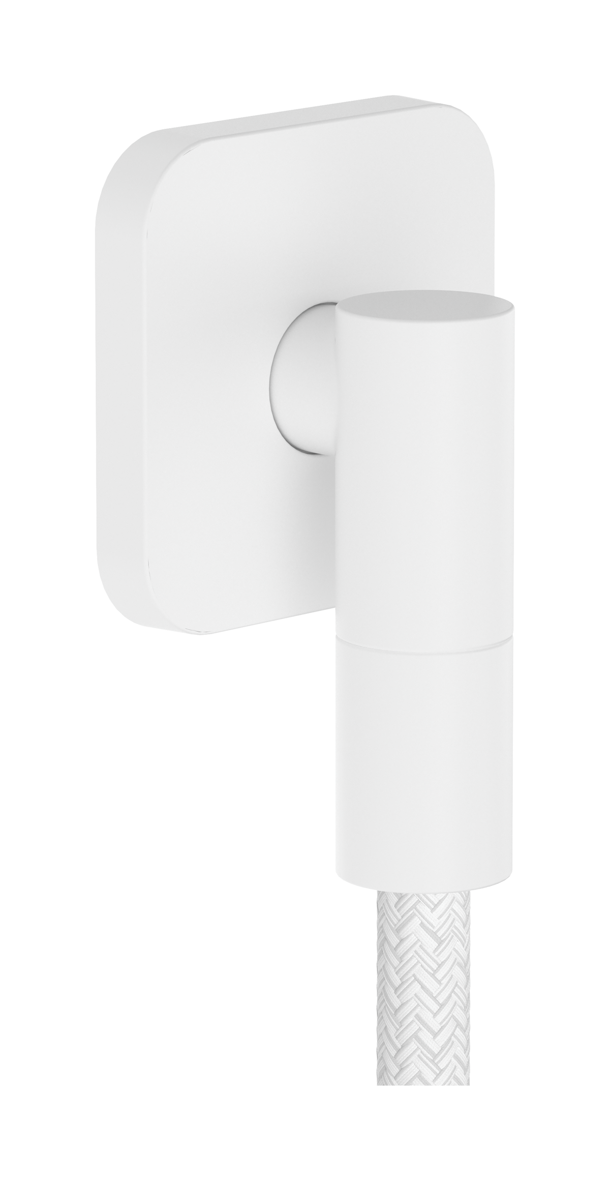 hansgrohe FixFit Fine Q Wandanschluss mit Rückflussverhinderer (mattweiß)