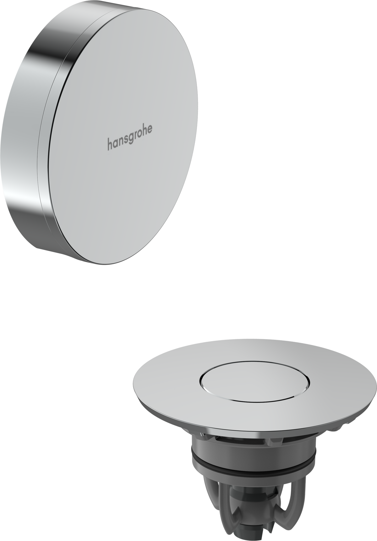 hansgrohe Flexaplus Fertigset Push-Open Ab- und Überlaufgarnitur (chrom)