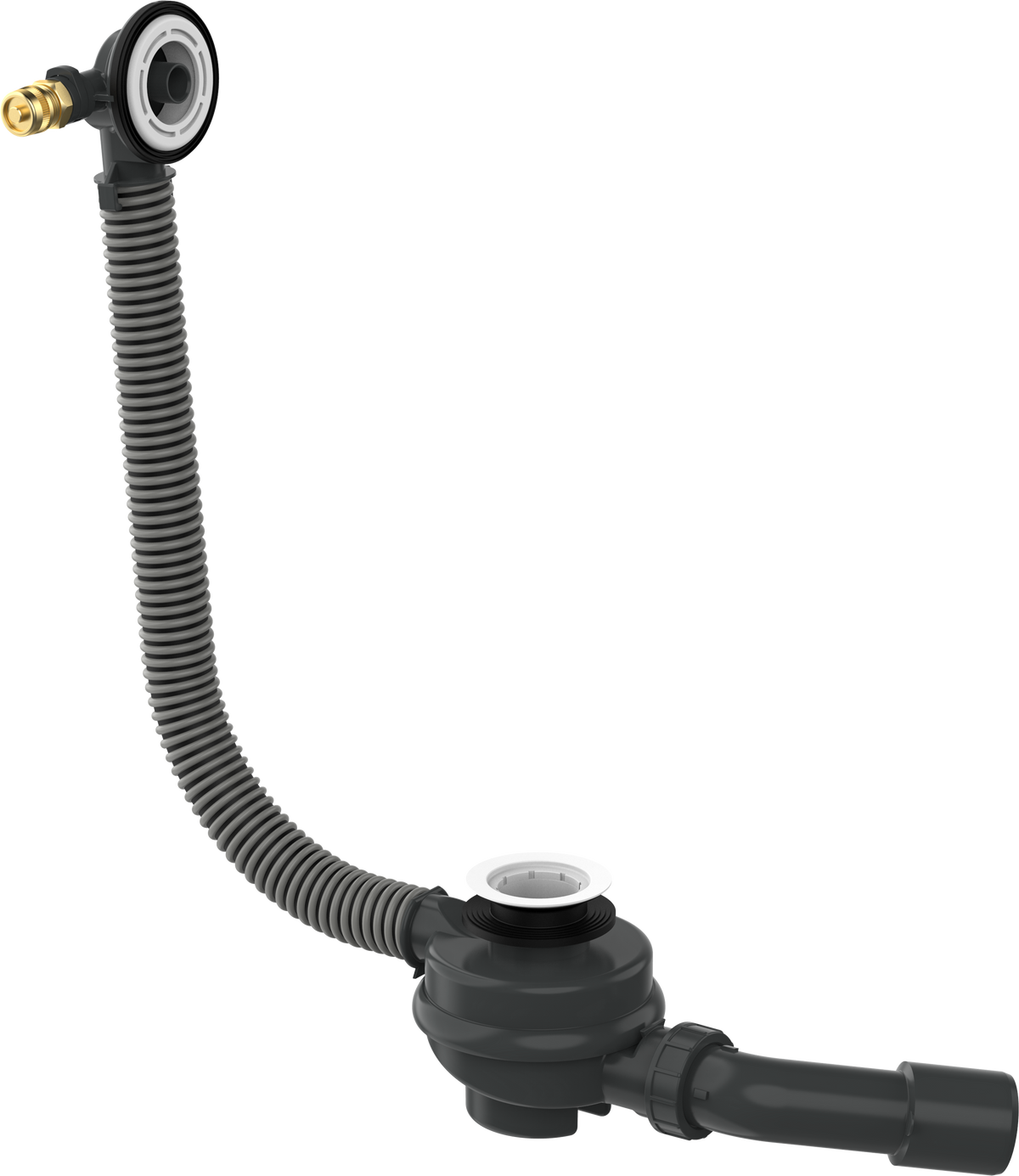 hansgrohe Tubset Grundkörper universal für Wanneneinlauf, Ablauf- und Überlaufgarnitur