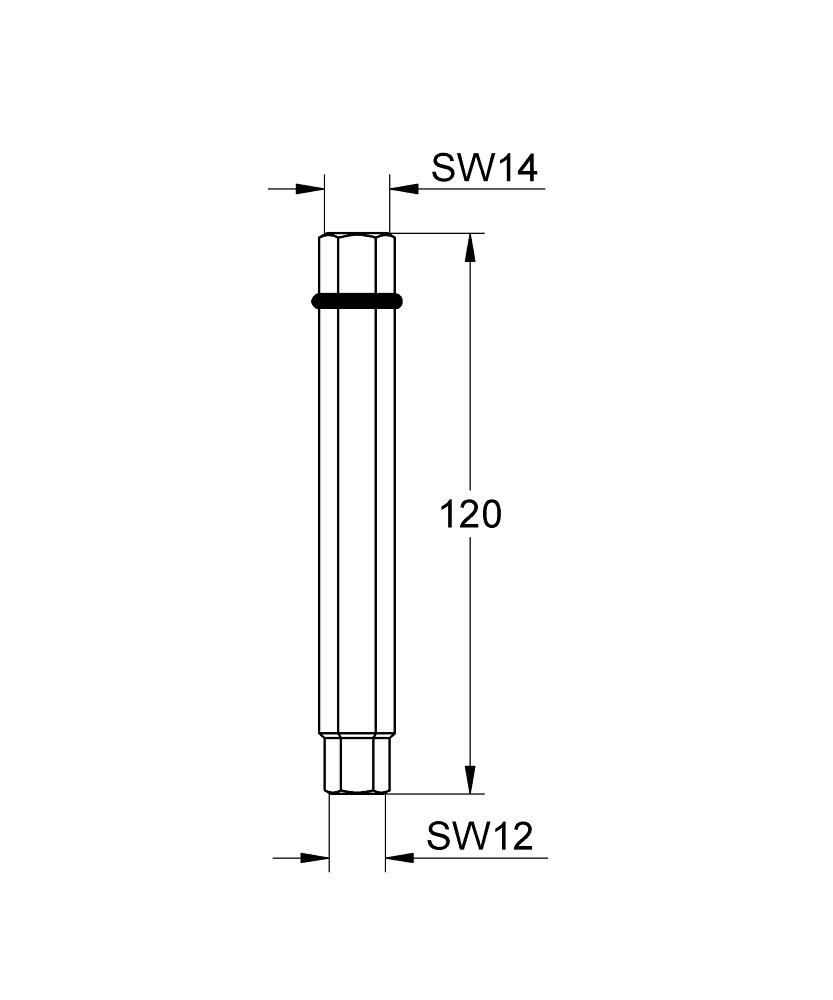 GROHE Steckschlüssel SW 12/14 mm für Thermostate