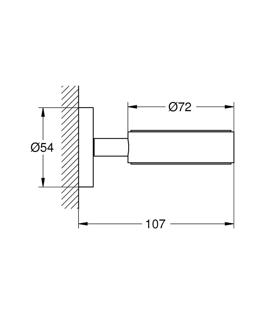 GROHE Essentials Halter für Glas, Seifenschale oder Seifenspender (supersteel)