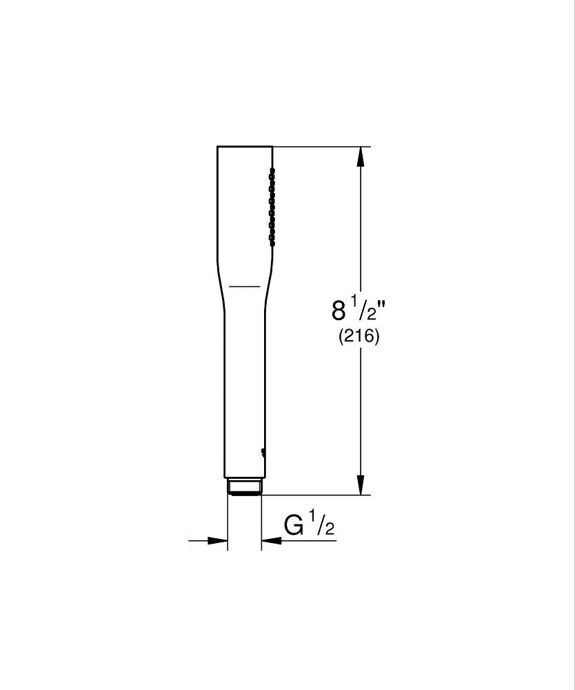 GROHE Euphoria Cosmopolitan Stick Handbrause 27400, 1 Strahlart (supersteel)