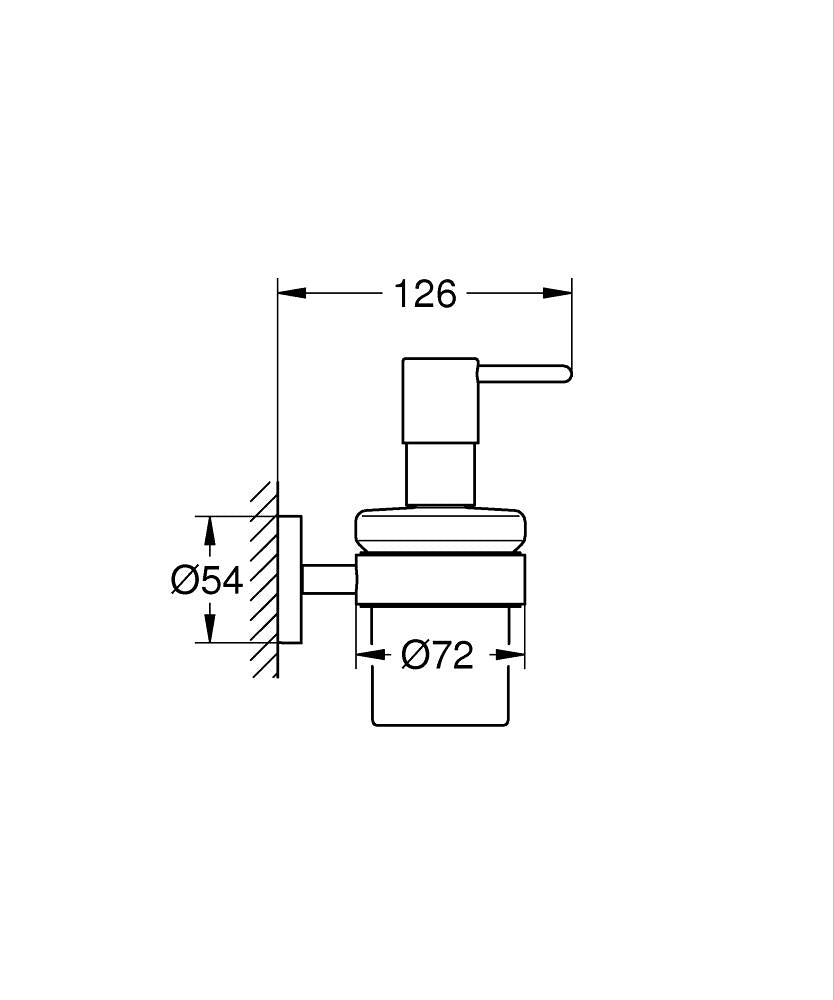 GROHE Essentials Seifenspender 40448 mit Halter (supersteel)
