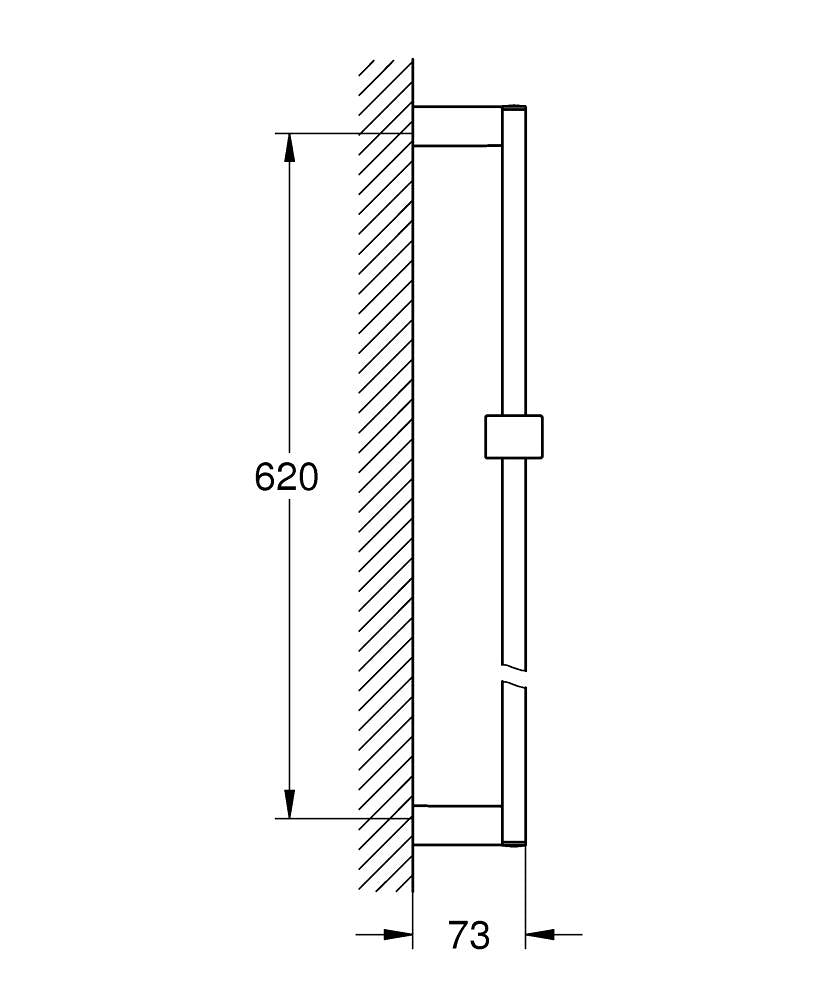 Grohe Euphoria Cube Brausestange 27892, 600 mm (chrom)