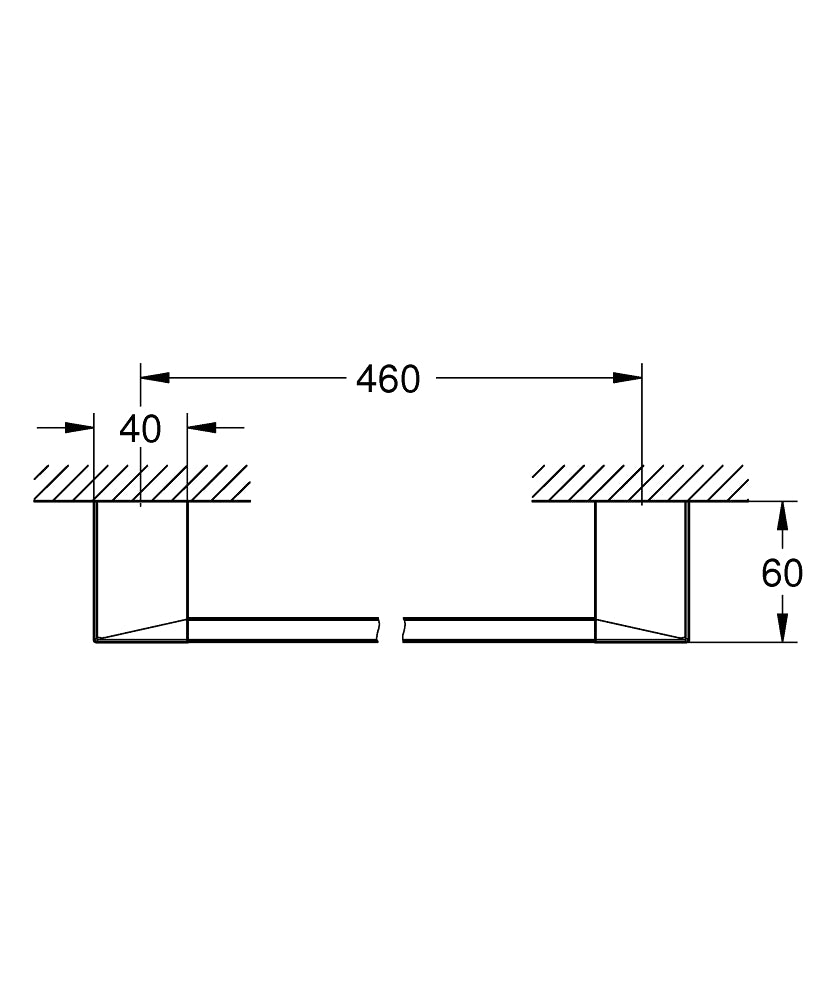 Grohe Selection Cube Badetuchhalter 40767, 500 mm (chrom)