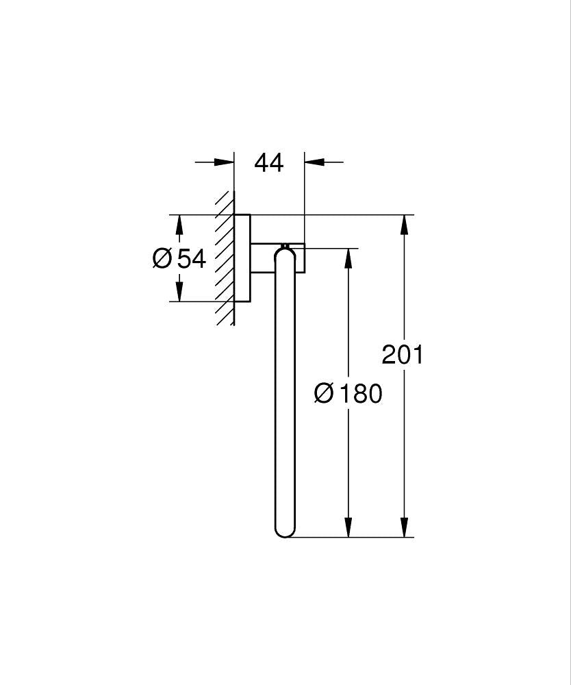GROHE Essentials Handtuchring 40365 (warm sunset gebürstet)