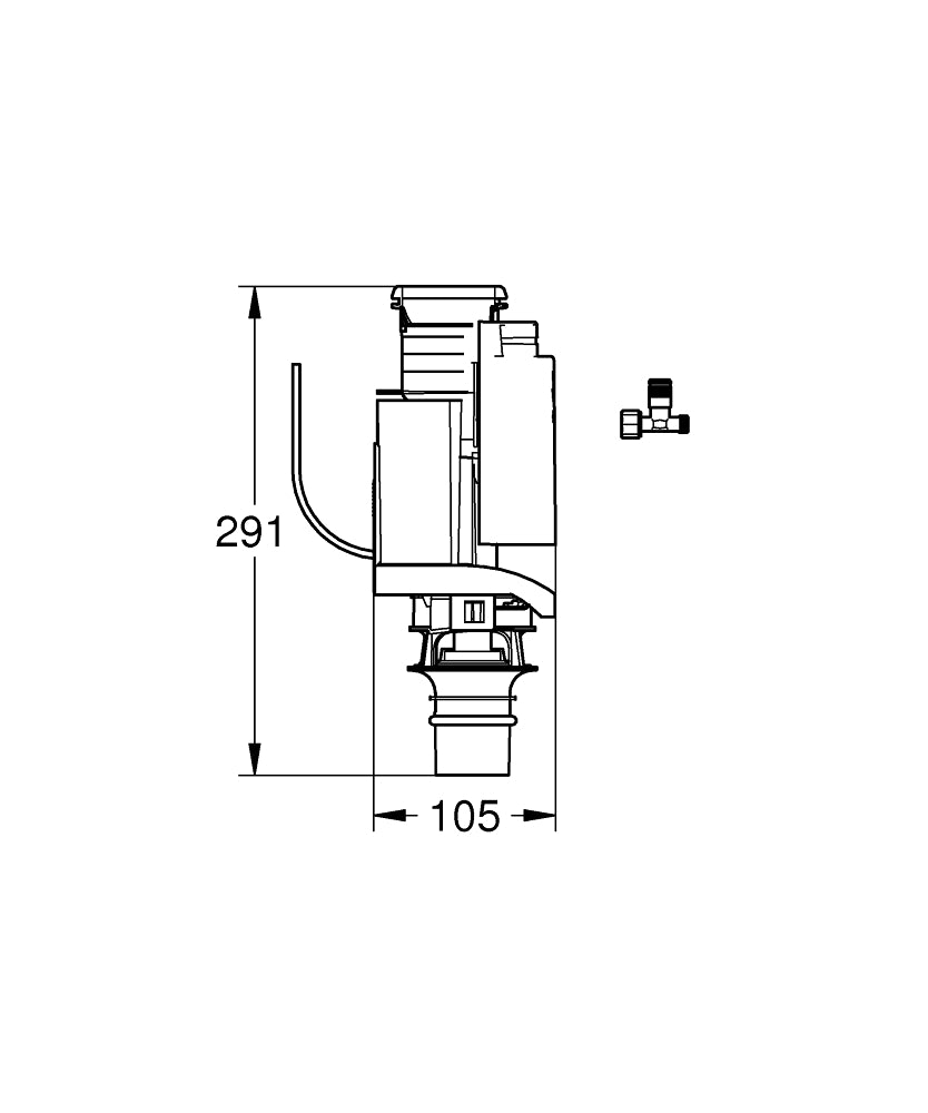 GROHE Umrüstset 38735 für Spülkasten 6 l