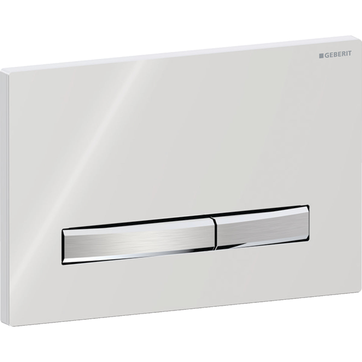 Geberit Sigma50 Betätigungsplatte, eckig, 2-Mengen-Spülung (chrom glänzend/chrom gebürstet)