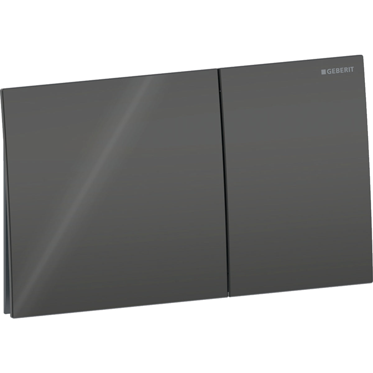 Geberit Sigma70 Betätigungsplatte, eckig, 2-Mengen-Spülung (schwarz/Glas)