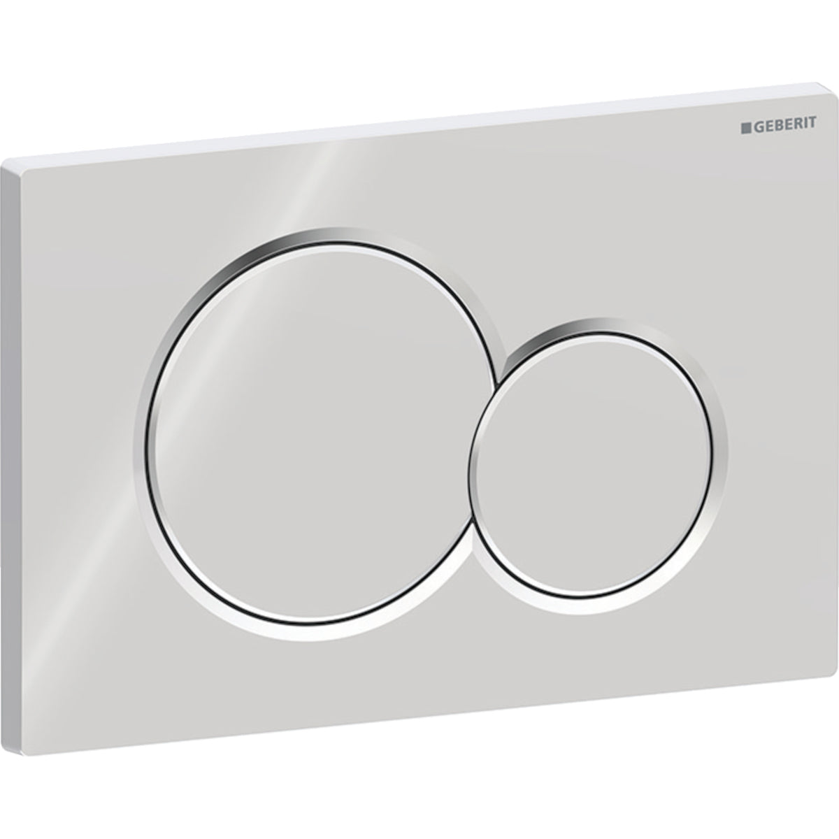 Geberit Sigma01 Betätigungsplatte, rund, 2-Mengen-Spülung (chrom glänzend)