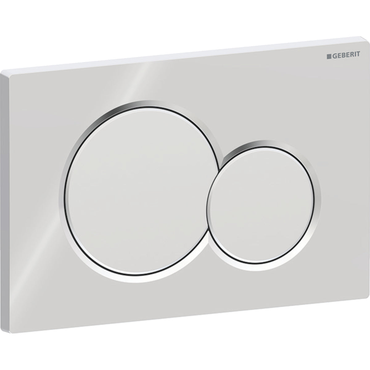 Geberit Sigma01 Betätigungsplatte, rund, 2-Mengen-Spülung (chrom glänzend/chrom matt)