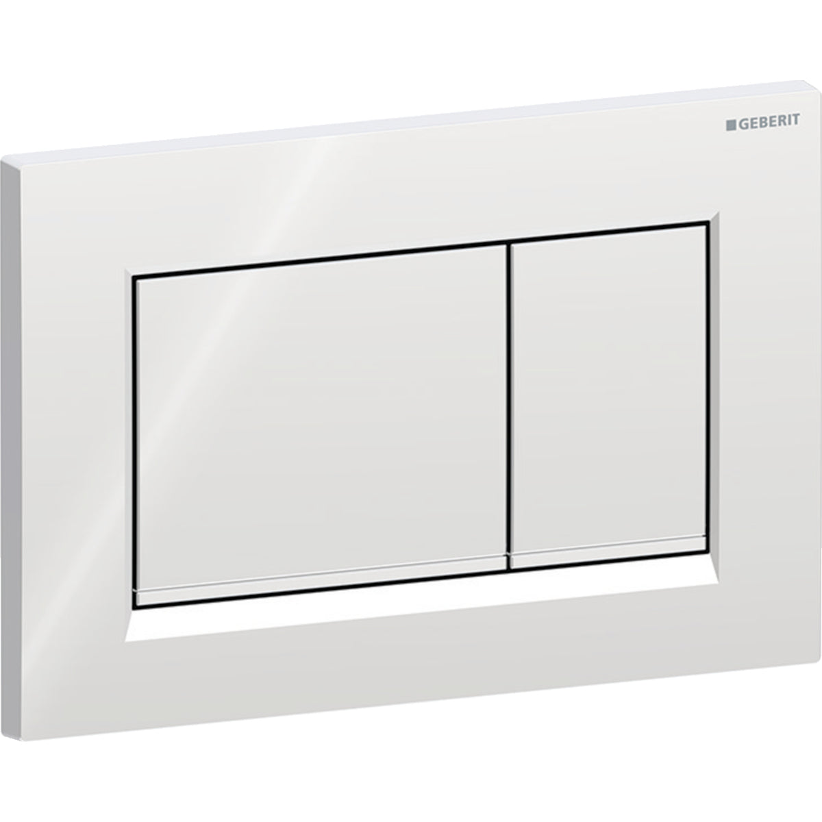 Geberit Sigma20 Betätigungsplatte, eckig, 2-Mengen-Spülung (chrom glänzend/chrom matt)