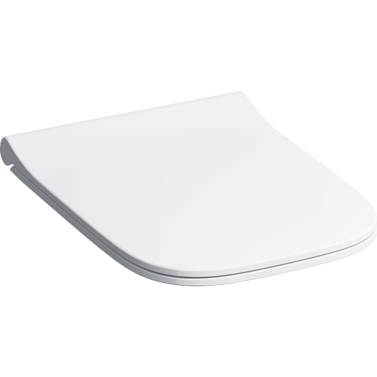 Geberit Smyle WC-Sitz, eckig, schmales Design, Sandwichform, mit Absenkautomatik und QuickRelease (weiß)