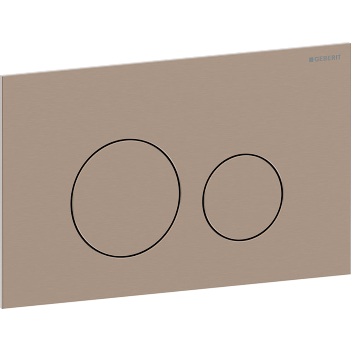 Geberit Sigma40 Betätigungsplatte, rund, 2-Mengen-Spülung (rotgold gebürstet)