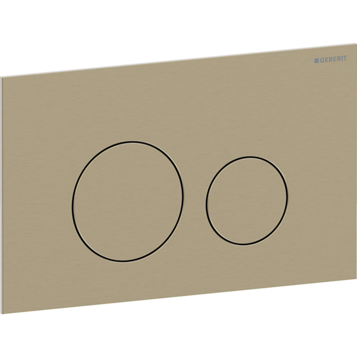 Geberit Sigma40 Betätigungsplatte, rund, 2-Mengen-Spülung (messing gebürstet)