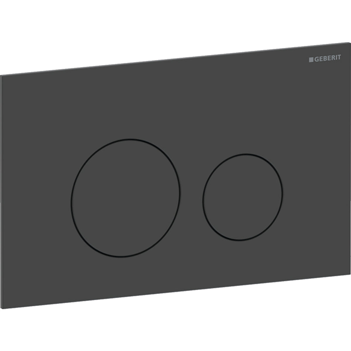 Geberit Sigma40 Betätigungsplatte, rund, 2-Mengen-Spülung (schwarz matt)