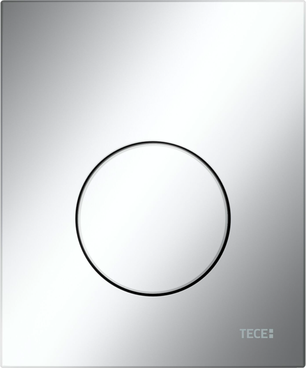 TECEloop Urinal-Betätigungsplatte aus Kunststoff inkl. Kartusche (chrom glänzend)