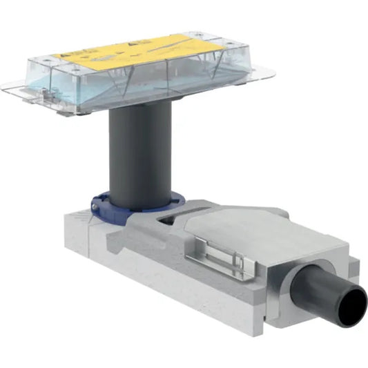 Geberit Rohbauset für CleanLine Duschrinnen, Estrichhöhe am Einlauf 65-90 mm, d 40