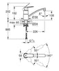 Grohe Eurosmart Cosmopolitan Einhand-Spültischbatterie 31170, Vor-Fenster-Montage, flacher Auslauf (chrom)