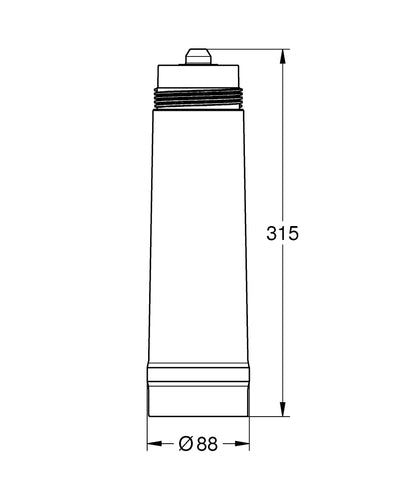 Grohe Blue BWT Austauschfilter 40430, M-Size