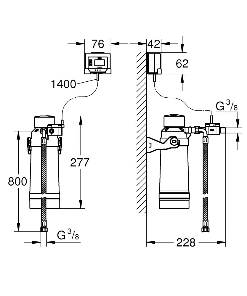 Grohe Filter & Filterkopf Grohe Red für stark kalkhaltiges Wasser