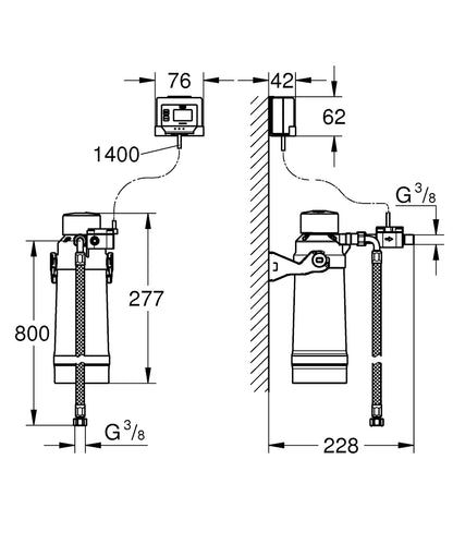 Grohe Filter & Filterkopf Grohe Red für stark kalkhaltiges Wasser