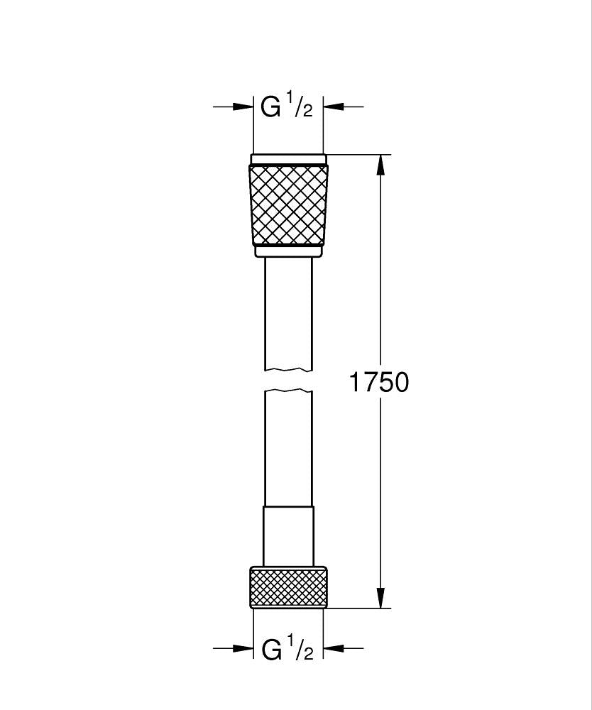 GROHE Relexaflex Brauseschlauch 1750 mm (chrom)